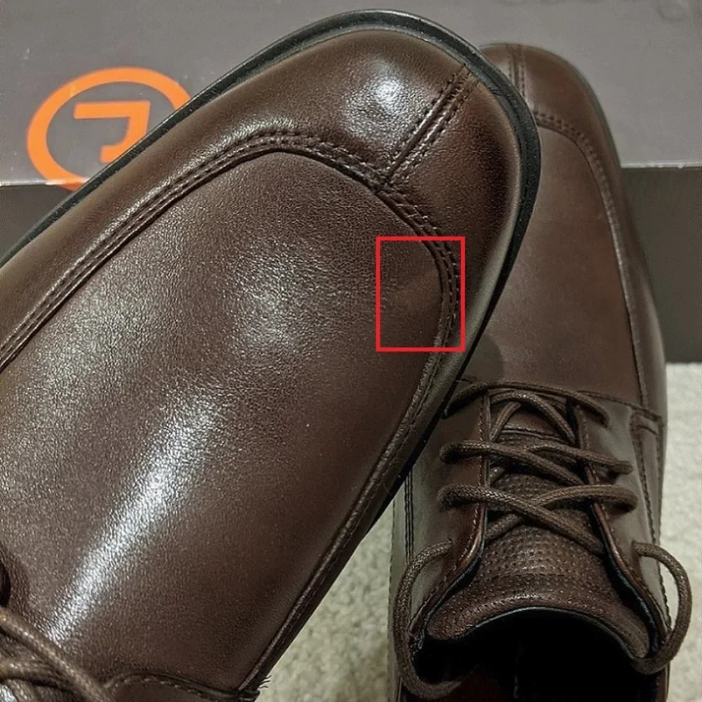 New Men's Rockport brown leather shoes size 9.5